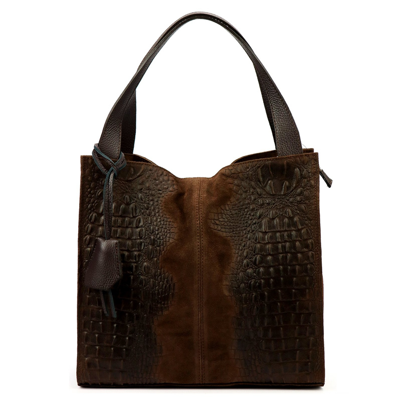 Damska torebka ze skóry naturalnej Luka 26-010 CROCO