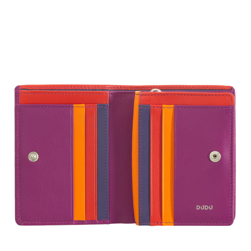 DuDu Portfel damski skóra naturalna portmonetka z kieszenią na monety