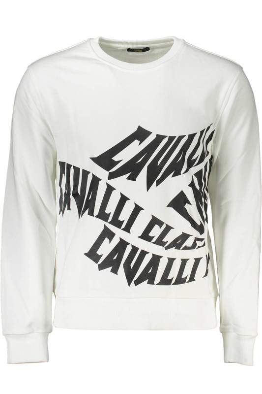 BLUZA CAVALLI CLASS BEZ ZAMKA MĘSKA BIAŁA
