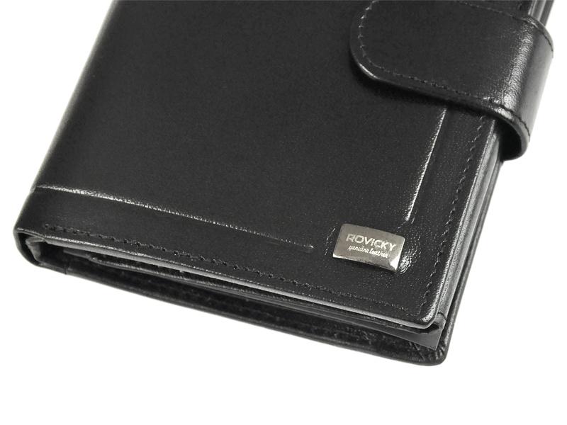 Skórzany męski portfel Rovicky PC-104-BAR RFID