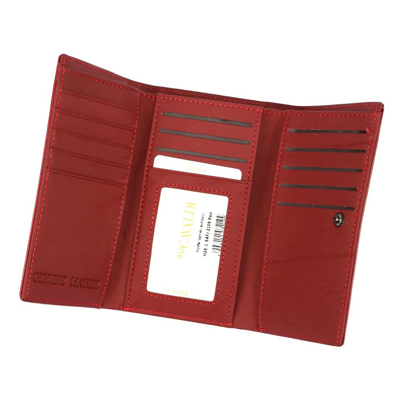 Skórzany damski portfel Cavaldi H23-2-DBF