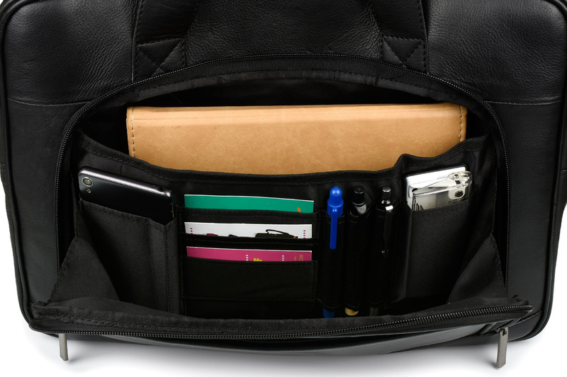 Duża solidna skórzana torba Beltimore na laptopa dokumenty M56