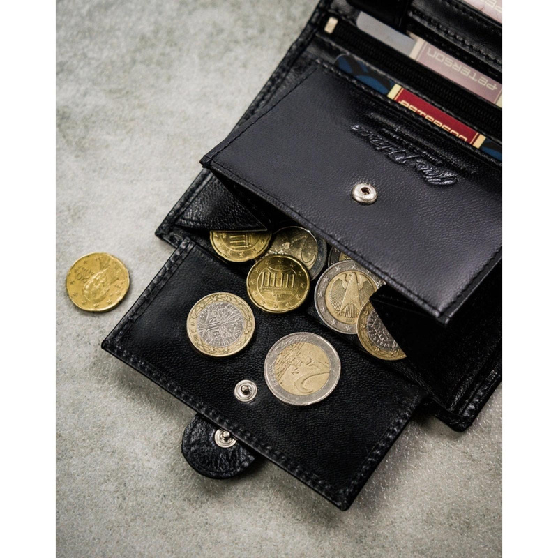 Skórzany męski portfel Peterson PTN N4L-NGV