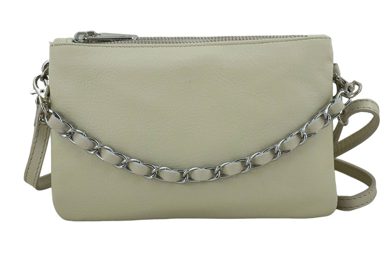 Modna włoska listonoszka - Barberini's - Beżowa jasna