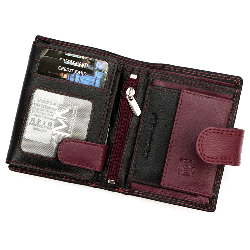 Skórzany męski portfel Money Kepper SN5131B MCN RFID