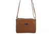 Listonoszka skórzana z kieszeniami - Brązowa jasna