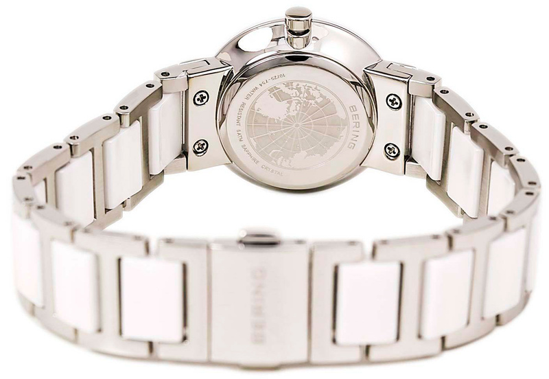 Zegarek BERING 10725-754. Kwarcowy, Kolor biały. Kobieta.