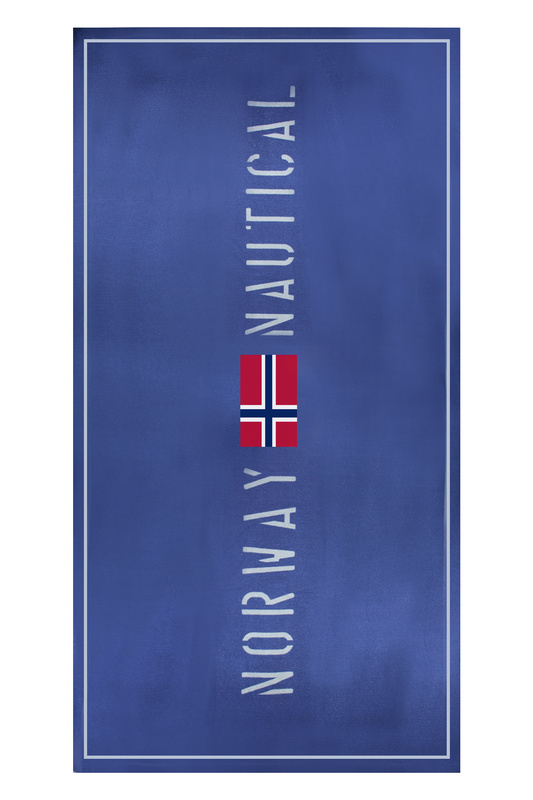 Norway 1963 UNISEX NIEBIESKI RĘCZNIK PLAŻOWY
