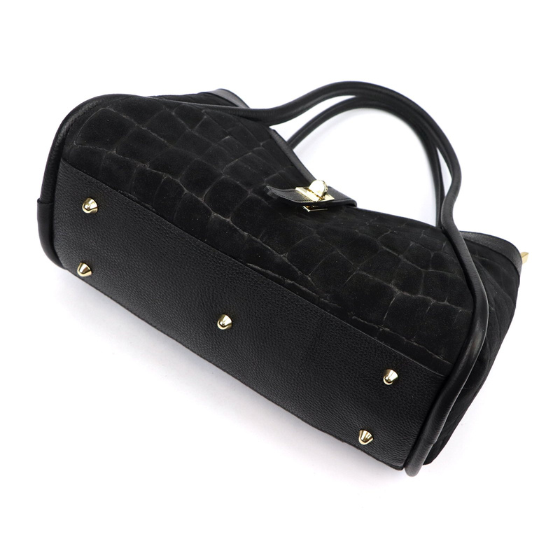 Skórzana torebka Camilla PREMIUM 10.014 CROCO z paskiem