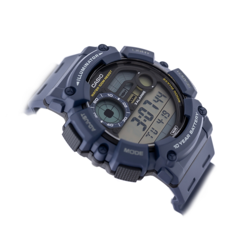 ZEGAREK MĘSKI CASIO Digital Moonphase WS-1500H-5B + BOX