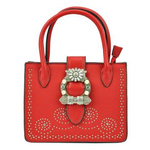 Ozdobny mały kuferek listonoszka z paskiem Acess