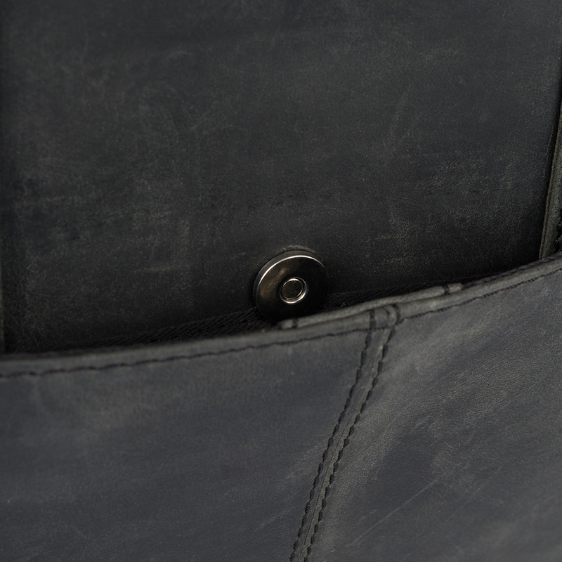 Teczka aktówka pokrowiec futerał na komputer laptopa 13" skórzana czarna Beltimore S13