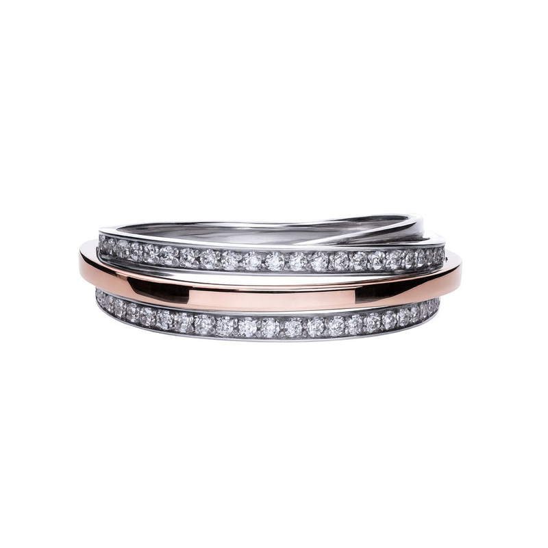 Biżuteria DIAMONFIRE 6119901082160. Pierścionek, Kolor szary. Kobieta.