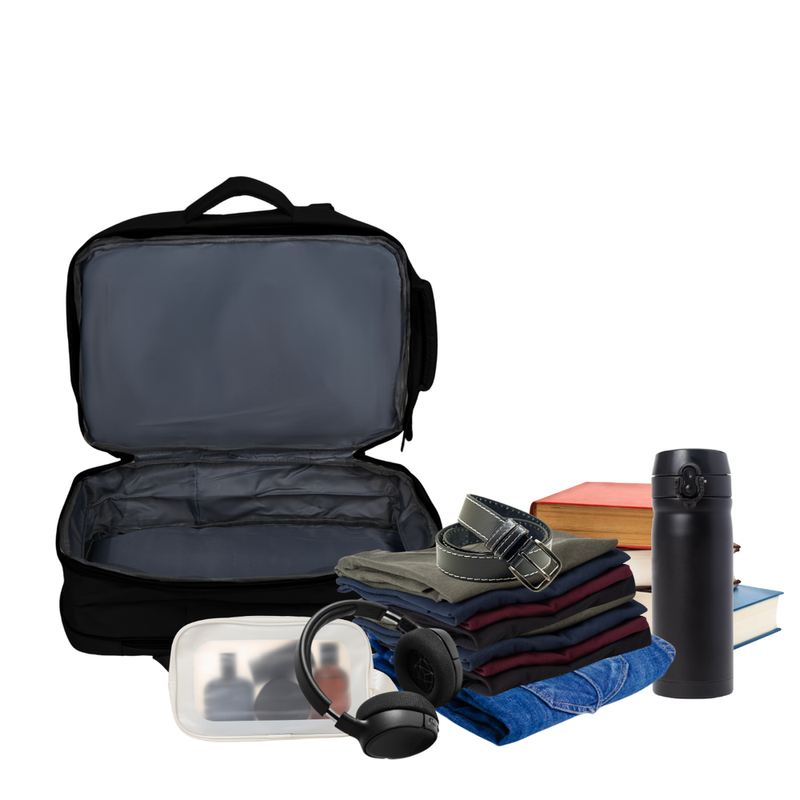 Plecak podróżny do samolotu Ryanair Wizzair lekki FV06 Noa czarny