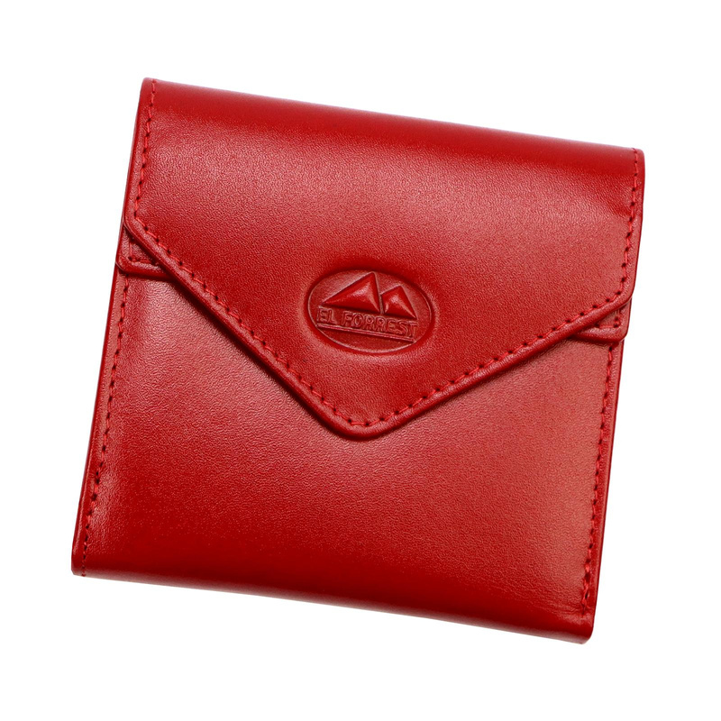 EL FORREST damski portfel skóra naturalna mała portmonetka zatrzask RFID