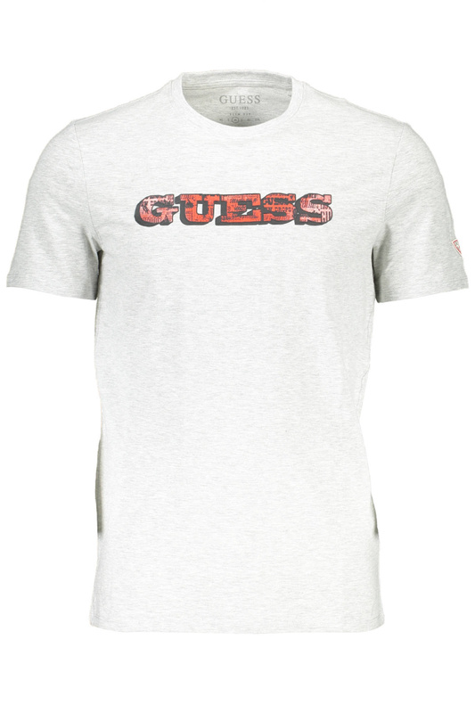MĘSKA KOSZULKA Z KRÓTKIM RĘKAWEM GUESS JEANS SZARA