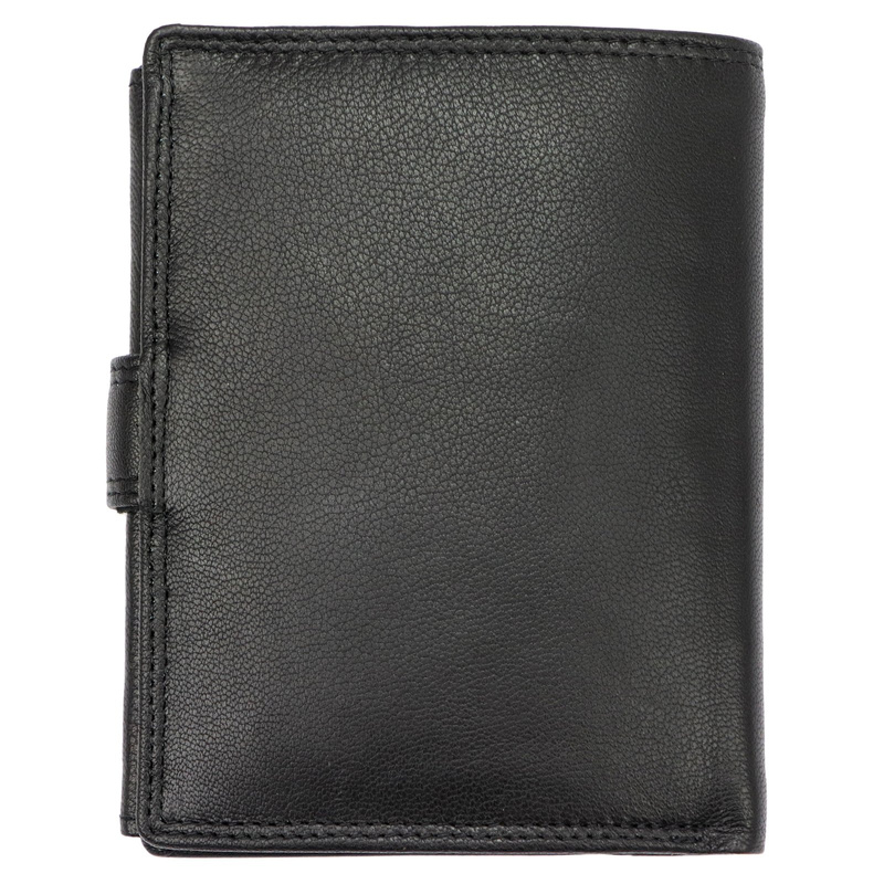 Money Kepper portfel pionowy męski skóra naturalna męski wzór system RFID