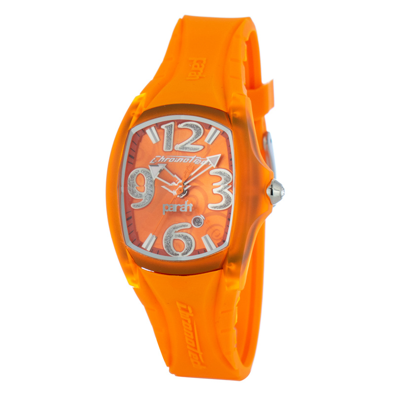 Zegarek CHRONOTECH CT7134L-08. Kwarcowy, Kolor pomarańczowy. Kobieta.