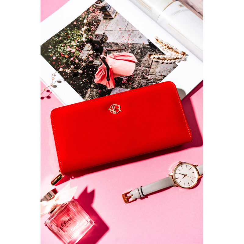 Duży Stylowy portfel damski na zamek od Rovicky