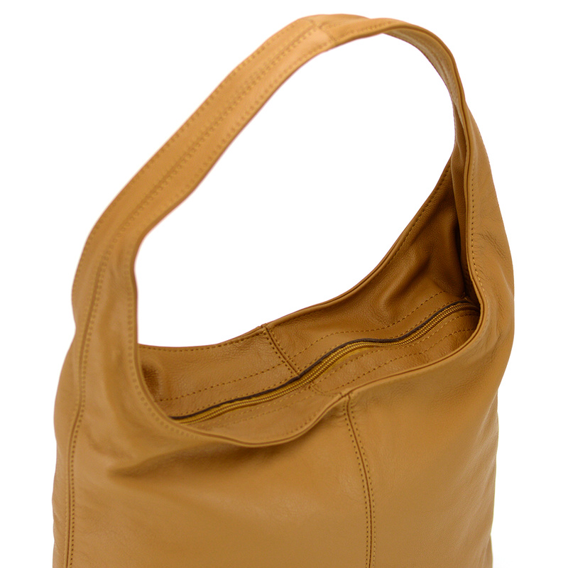 Duża stylowa shopperbag torebka na ramię skórzana z kieszeniami Voyager