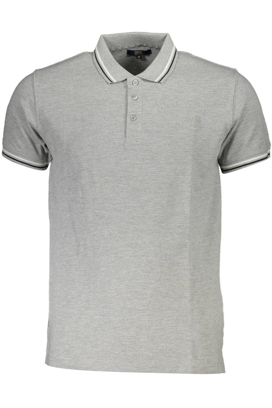 CAVALLI CLASS POLO KRÓTKI RĘKAW MĘSKI SZARY