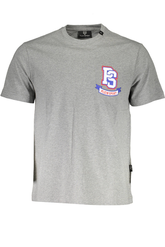 T-SHIRT MĘSKI Z KRÓTKIM RĘKAWEM PLEIN SPORT SZARY