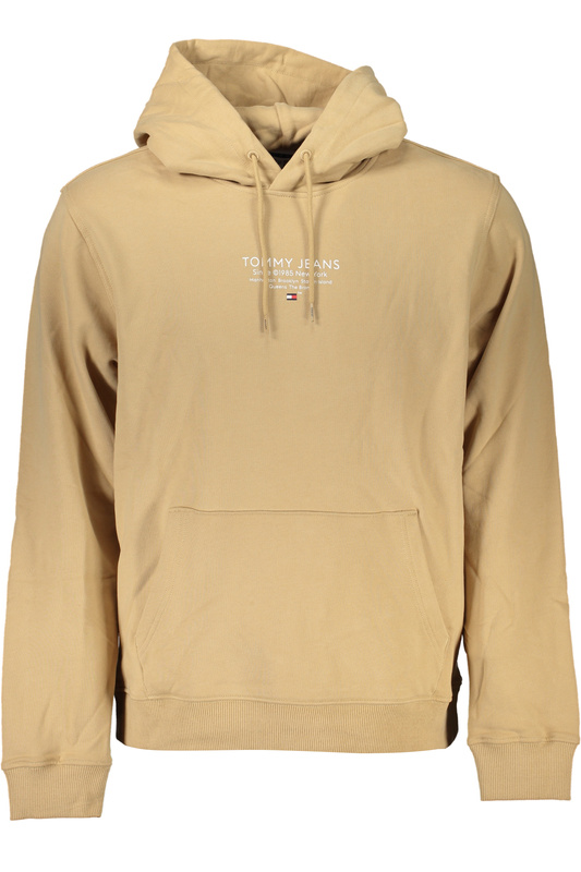 BEŻOWA BLUZA MĘSKA TOMMY HILFIGER BEZ ZAMKA