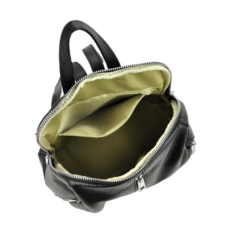 Patrizia damski plecak skóra naturalna miejski z kieszeniami stylowy