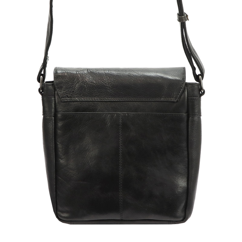 Saszetka męska z kieszeniami ze naturalnej skóry regulowany pasek od Nordee