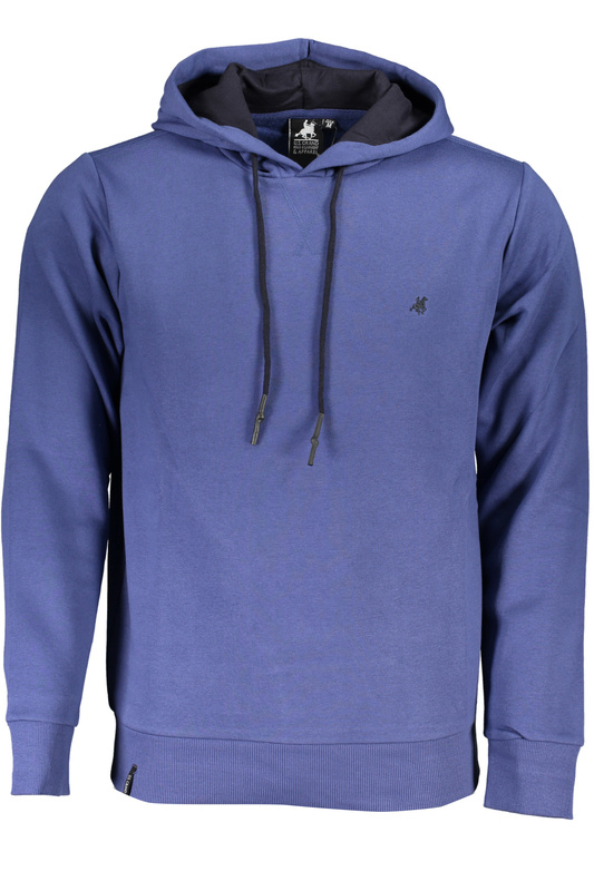 NIEBIESKA BLUZA MĘSKA BEZ ZAMKA, US GRAND POLO