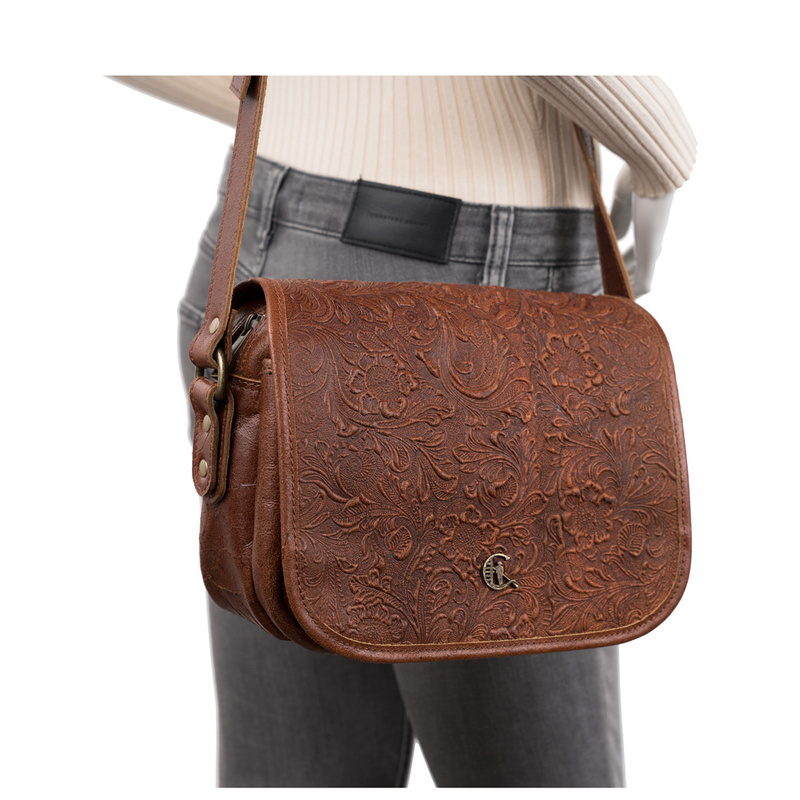 Torebka damska vintage z tłoczeniem Canaletto TD624s300t4