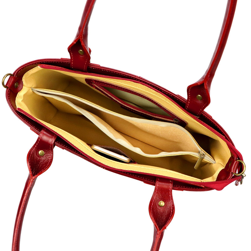 skóra naturalna + dwoina Damski torebki skórzane Florence 56