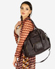 Torba biznesowa bowling retro bag skórzana - MARCO MAZZINI ciemny brąz caffe