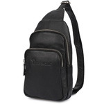 Plecak skórzany saszetka nerka przez ramię crossbody uniseks modna torba dwukomorowa S09