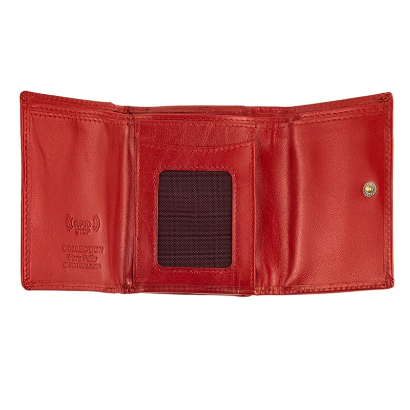 Kompaktowy Skórzany damski portfel Luxury z RFID