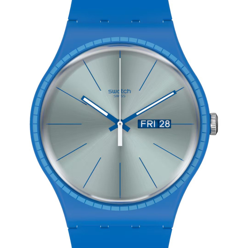 Zegarek SWATCH SUON714. Kwarcowy, Kolor niebieski. Mężczyzna.