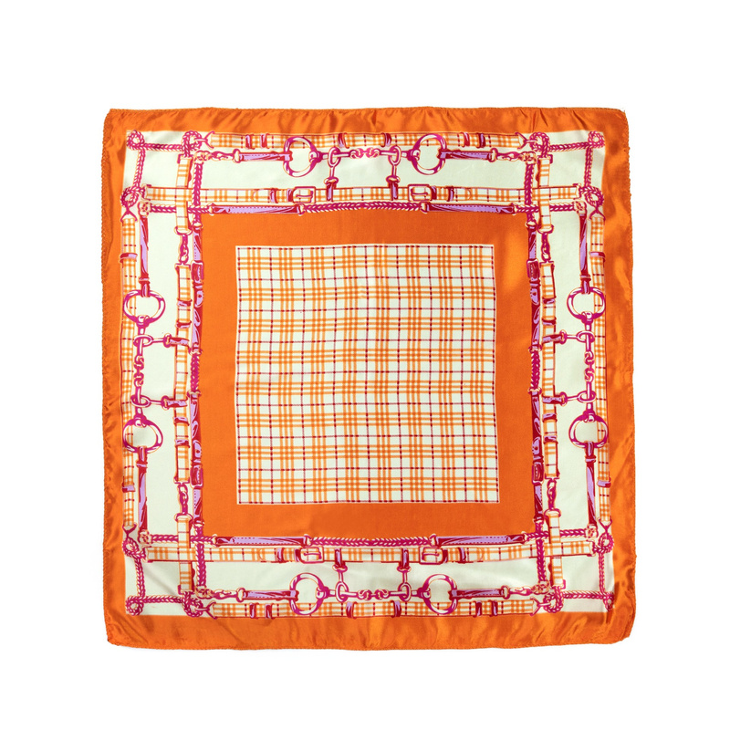 Apaszka Satin Plaid Chain XS