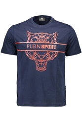 KOSZULKA Z KR�TKIM R�KAWEM PLEIN SPORT M�SKA NIEBIESKA