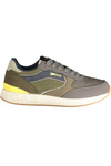 Zielone sneakersy męskie GAS Gam 623501 – brązowe i niebieskie detale