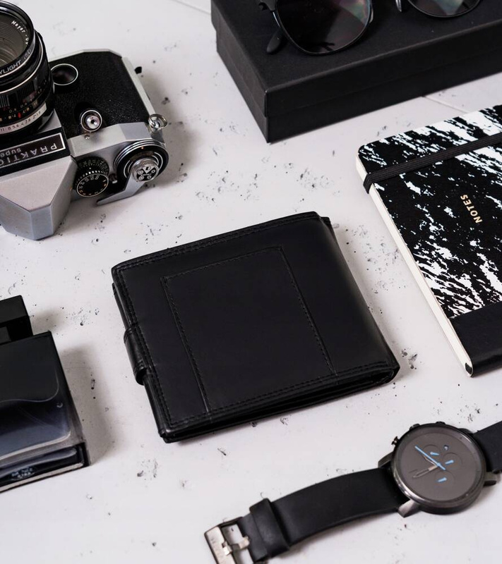 Skórzany rozbudowany męski portfel Wild z RFID