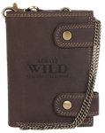 Męski skórzany portfel z łańcuchem od Always Wild