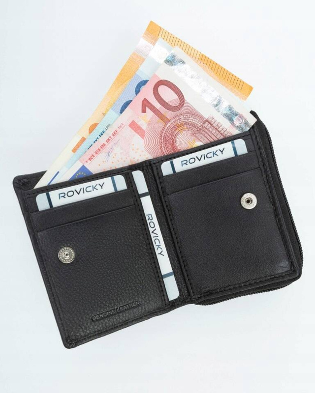 Zgrabna pojemna damska portmonetka od Rovicky