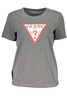 GUESS JEANS T-SHIRT Z KRÓTKIM RĘKAWEM DAMSKI SZARY