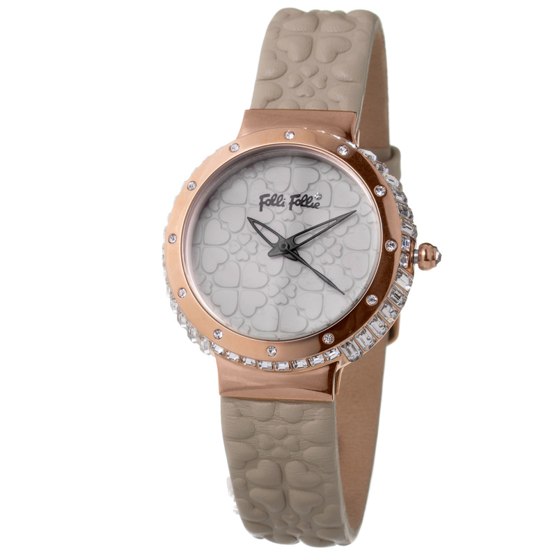 Zegarek FOLLI FOLLIE WF13B032SPI. Kwarcowy, Kolor żółty. Kobieta.
