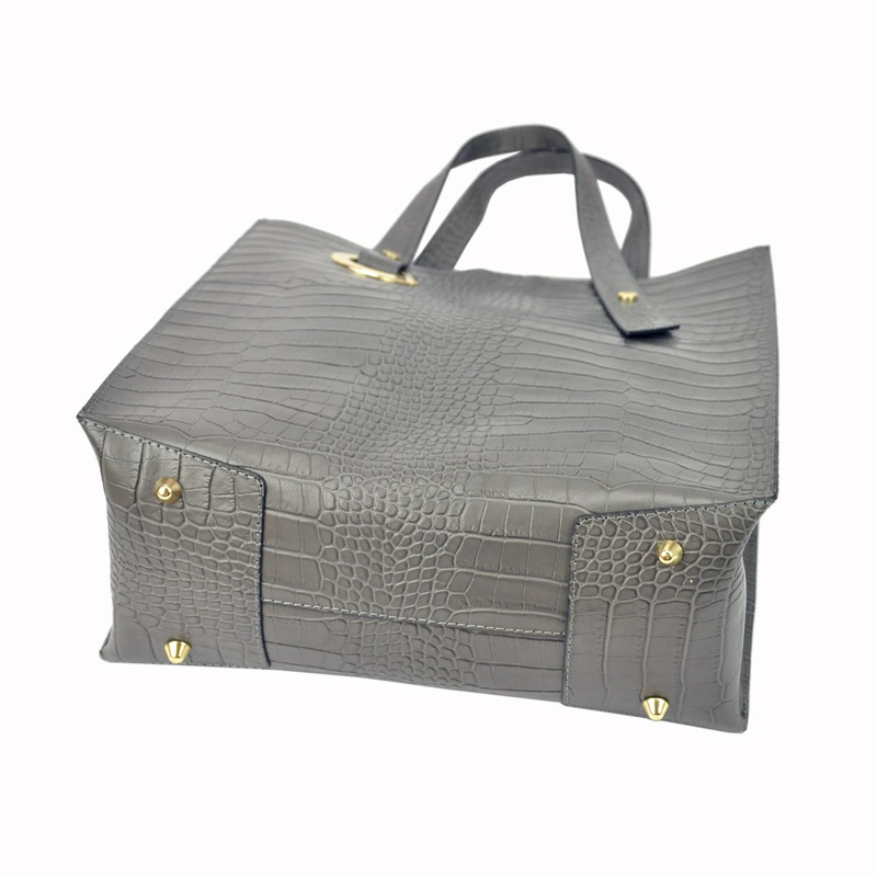 Elegancka Shopperbag damska skóra krokodyla Luka
