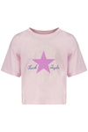 Różowy T-shirt dziewczęcy Converse 4CG896