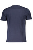 NIEBIESKI T-SHIRT MĘSKI Z KRÓTKIM RĘKAWEM KLASY CAVALLI