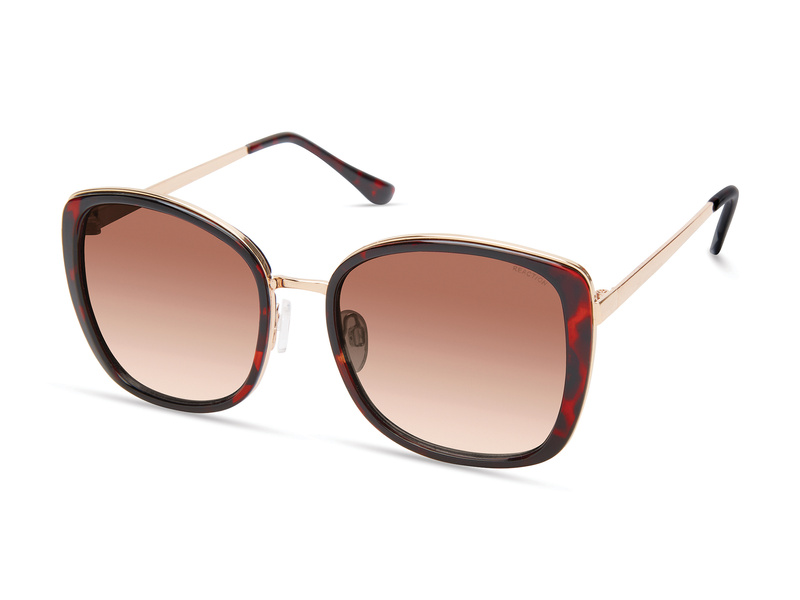 Okulary KENNETH COLE KC1396-5452F. Okulary przeciwsłoneczne, Kolor brązowy. Kobieta.