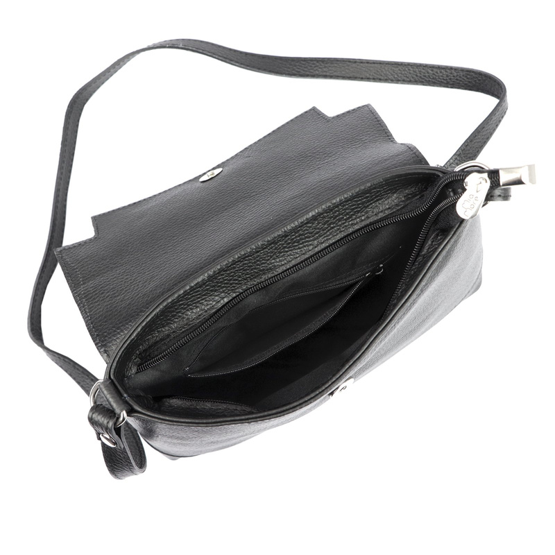 MiaMore damska listonoszka przez ramię skóra naturalna torebka z klapą