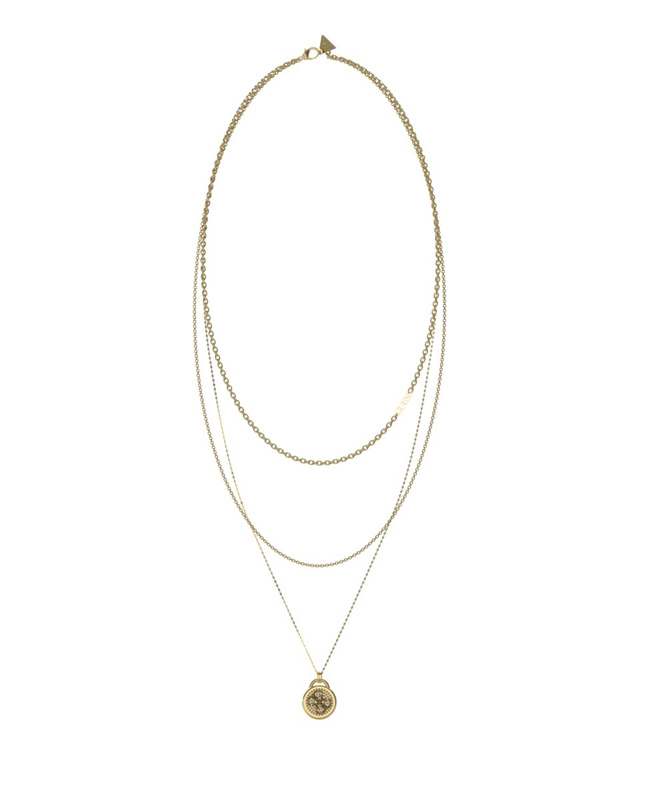Biżuteria GUESS JUBN03127JWYG. Naszyjnik, Kolor złoty. Kobieta.